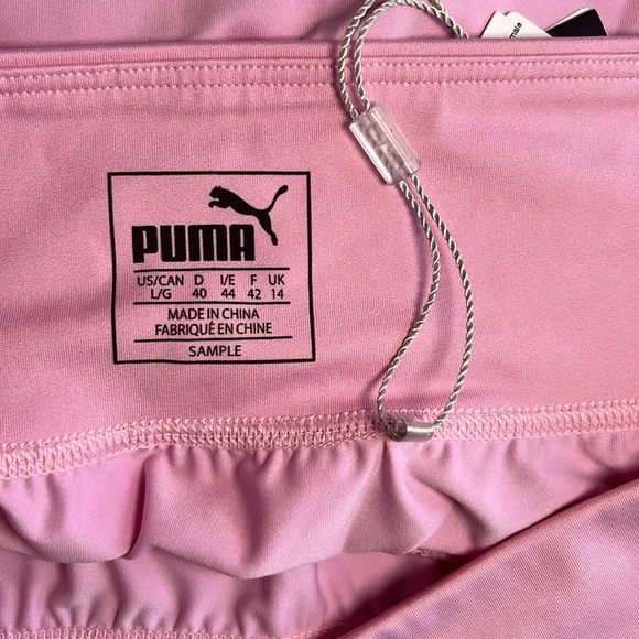 Puma Pink Power Shape Golf Mini Skirt w/side & back pockets  Size Large - Picture 6 of 8